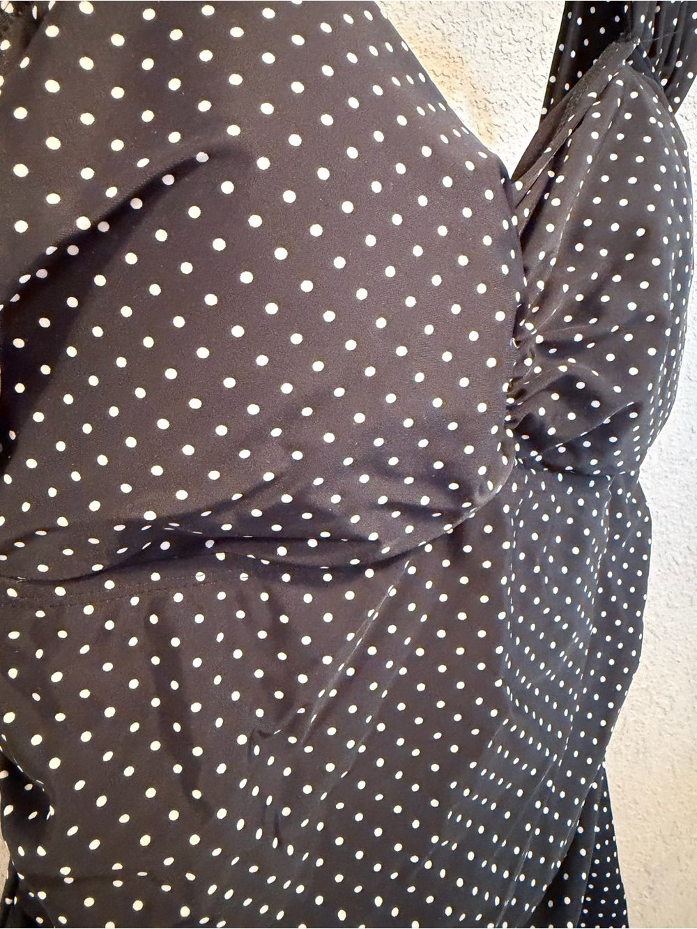 Shore Shapes Black Polka Dot Sweetheart Swimdress - Picture 2 of 10
